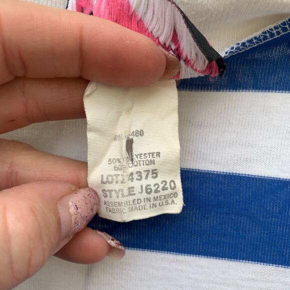 Vintage California Happenings stripe long cardigan MEDIUM - Picture 3 of 9